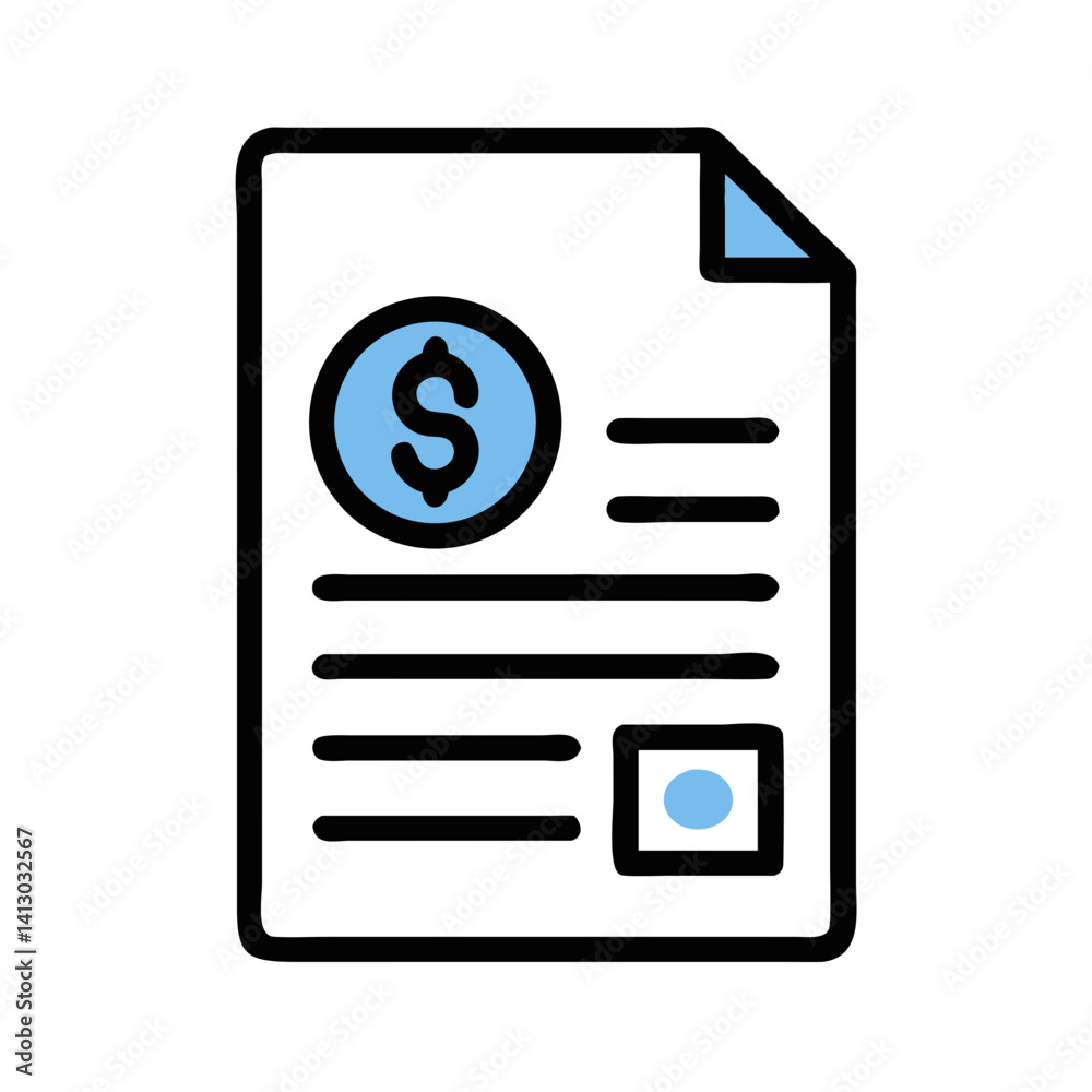 Poster resume document icon representing applicant profile submission