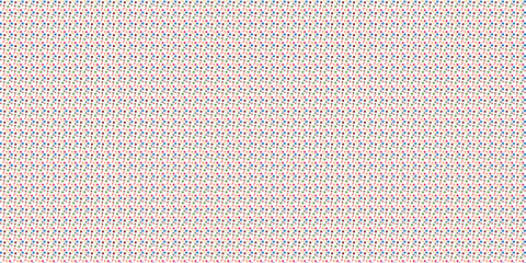 Colorful Grid Pattern, Dense Mosaic of Red, Blue, Orange & Green shapes  on White background