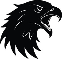 Eagle Head Silhouette Logo
