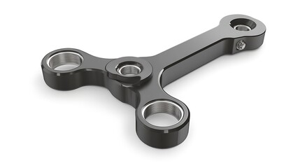 Obraz premium Black Metal YShaped Machine Part.