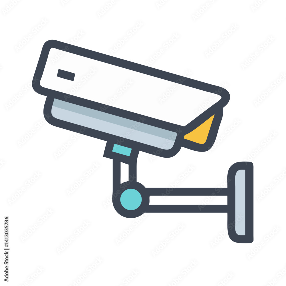 Aufkleber Security Camera Icon Representing Surveillance Monitoring