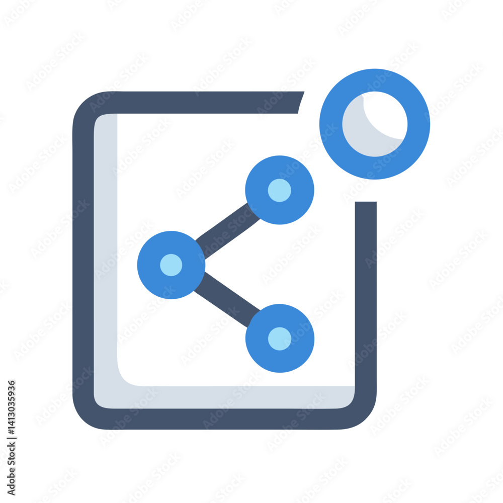 Poster share icon representing content distribution