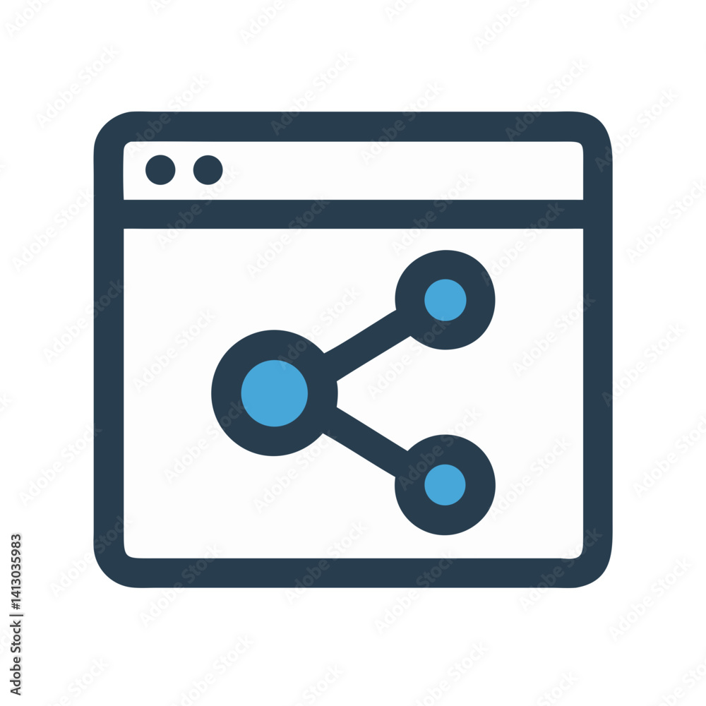 Poster share icon representing content distribution