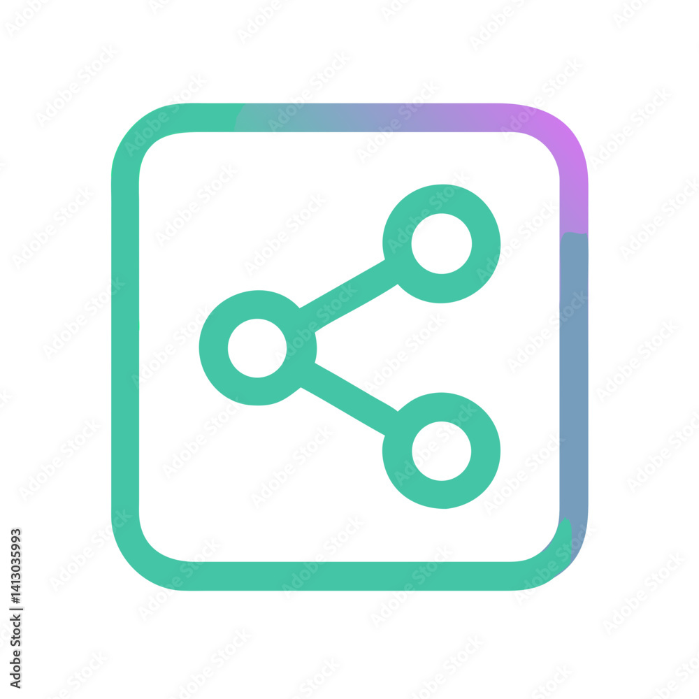 Aufkleber share symbol icon representing content distribution