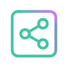 Share Symbol Icon Representing Content Distribution