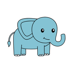 Stunning Elephant Vector Art Illustration