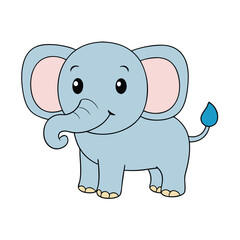Stunning Elephant Vector Art Illustration