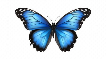 Beautiful Blue Butterfly Isolated