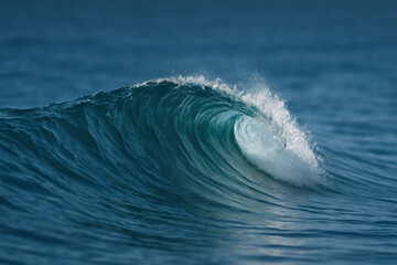 Oceanic Crest: Witness the raw power and beauty of the ocean as a majestic wave unfurls, showcasing a symphony of textures and tones.