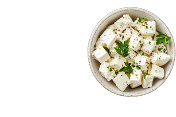 Feta Cheese Image on transparent background