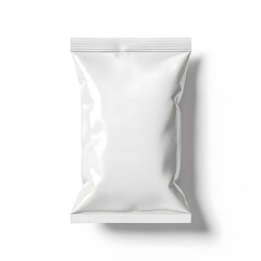 Blank White Packaging Pouch Mockup:  Perfect for Branding and Design