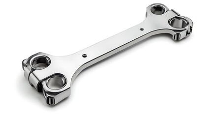 Obraz premium Chrome Motorcycle Triple Tree.