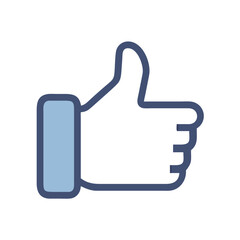 Obraz premium Thumbs Up Icon – Representing Like or Approval
