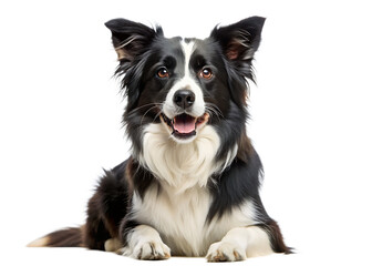  Border Collie Dog isolated on white background