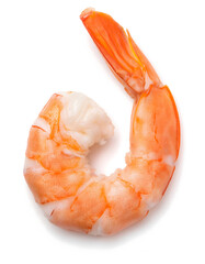 Isolated prawn meat
