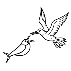 vector illustration of a flying dove
