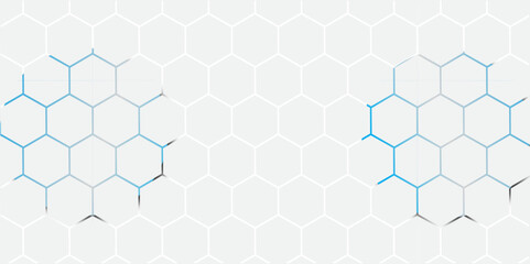 Seamless hexagonal pattern with honeycomb texture design