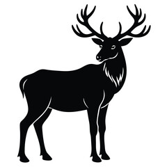Elk Antlers Forest Animal Design