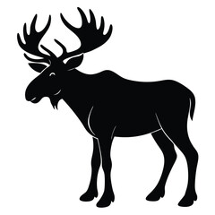 Moose Silhouette Forest Animal