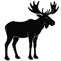 Moose Wildlife Vector Illustration