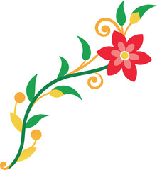 abstract floral background with flowers