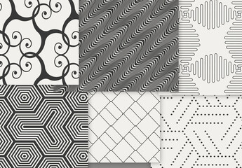 Patterns Simple Geometric Dark on Light Background
