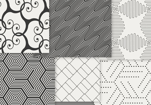 Patterns Simple Geometric Dark on Light Background