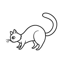 vector illustration of a cat