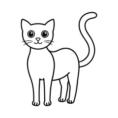 vector illustration of a cat