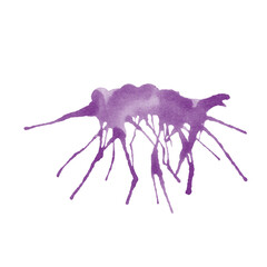 Abstract watercolor stroke of light purple color, hand drawn textured watercolor stain. Painted backdrop with brush stroke. For prints, logos, banners, icons, greeting cards, postcards, backgrounds.