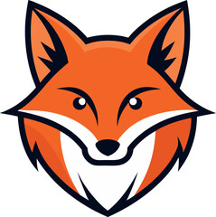 red fox vector illustration