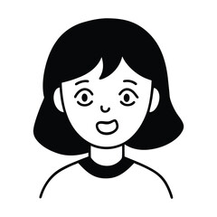 cartoon character of woman vector