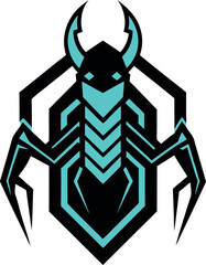 scorpion on white background