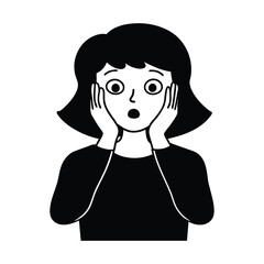 cartoon character of woman vector