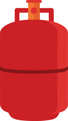 red suitcase isolated on white background