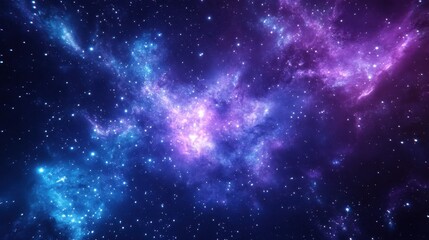 Fototapeta premium Explore the Beauty of Deep Space with Colorful Cosmic Clouds and Stars