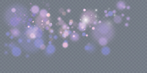 Abstract glare, bokeh soft warm glow color. Vector illustration for backgrounds and textures