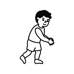 cartoon character of man vector