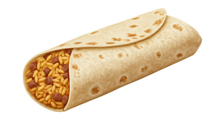 Isolated Burrito