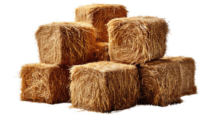 Golden Harvest Stack: A rustic and warm composition showcases a stack of golden hay bales, evoking the simplicity and abundance of the harvest season, creating a captivating visual experience.