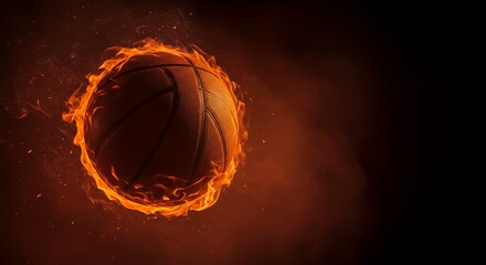 Fiery Basketball: Intense Action and Dynamic Composition