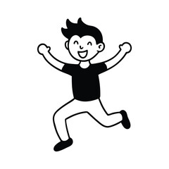 cartoon character of man vector