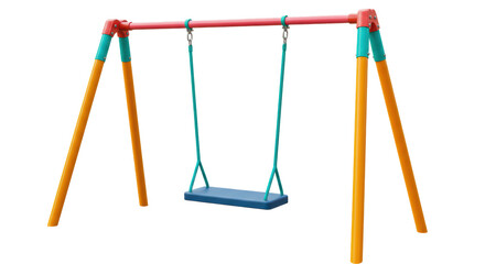 Isolated Children's Swing Set