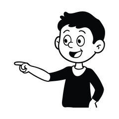 cartoon character of man vector