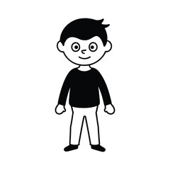 cartoon character of man vector