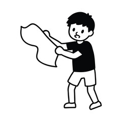 cartoon character of man vector