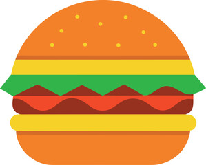 fast food hamburger
