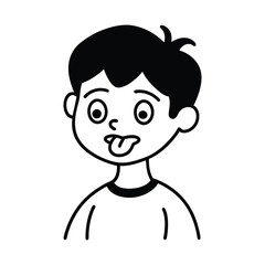 cartoon character of man vector