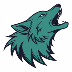 vector image of a wolf