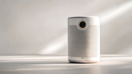 Portable Projector with Minimalist Design.